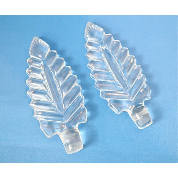 2 Vintage Perfume Bottles With Feather Fan Stopper LE Smith - Picture 5 of 5